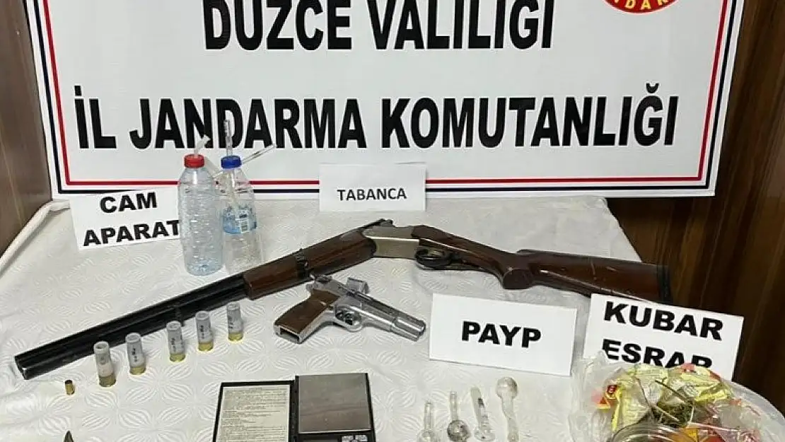 Jandarma baskınında uyuşturucu ve silah ele geçirildi