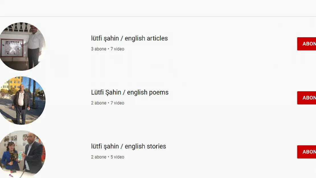 Şahin yabancı dillerde yayın yapan youtube kanalları kurdu