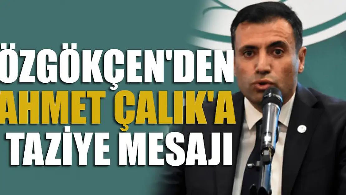 Konyaspor Kulüp Başkanı Fatih Özgökçen'den Ahmet Çalık'a  taziye mesajı