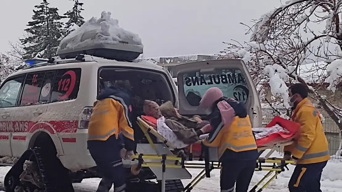 Seydişehir'de paletli ambulanslar acil hastalar için göreve hazır