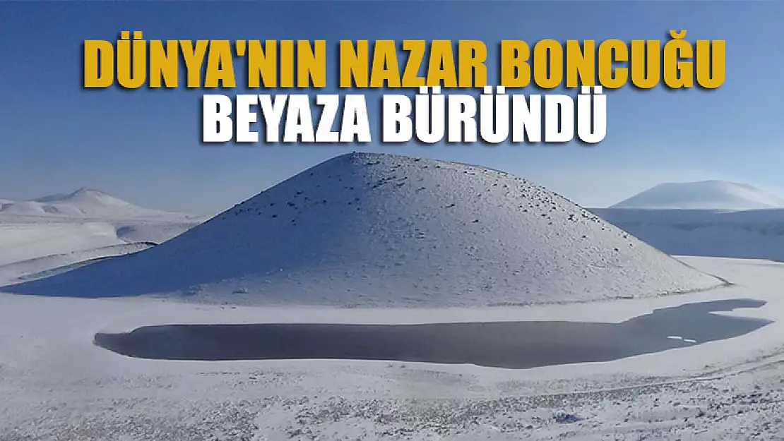 Kar yağışı Dünya'nın Nazar Boncuğu'nda kartpostallık manzaralar oluşturdu