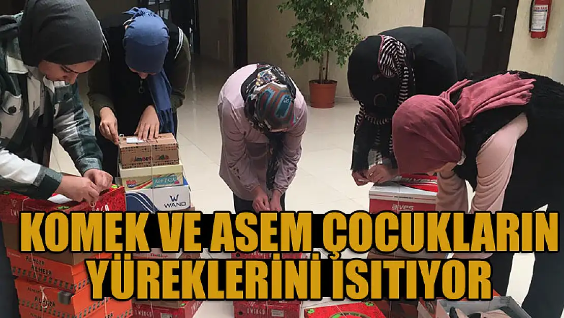 KOMEK ve ASEM çocukların yüreklerini ısıtıyor