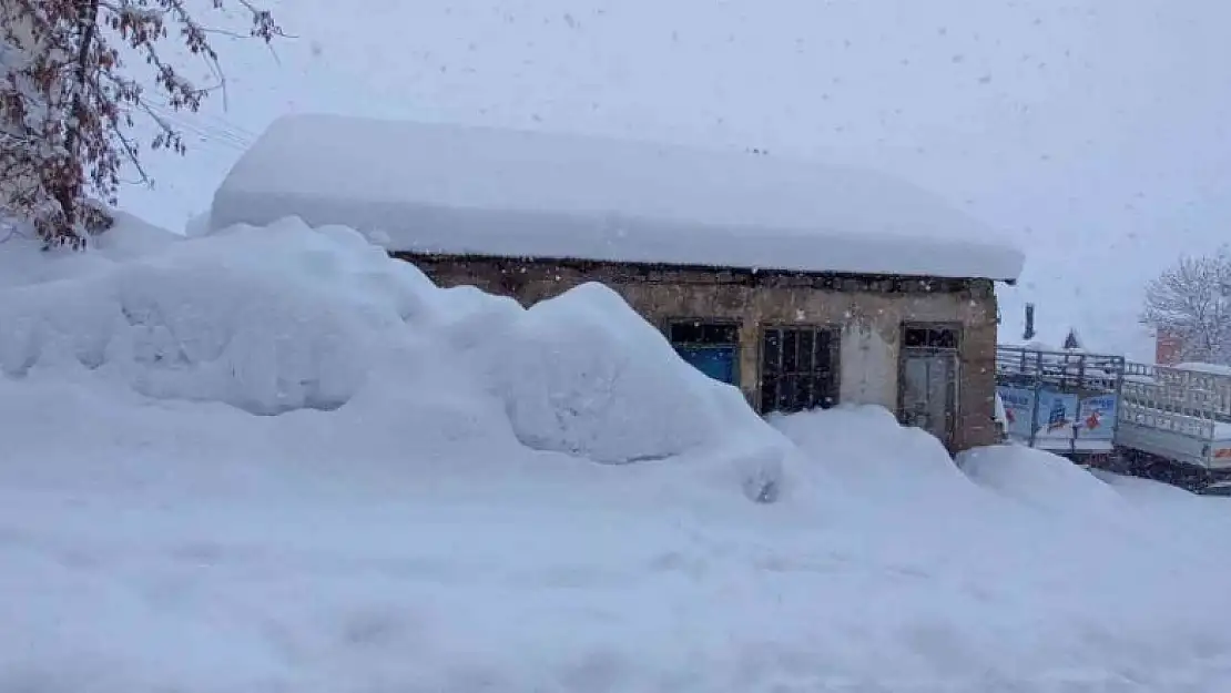 Tunceli'de ev ve arabalar kara gömüldü