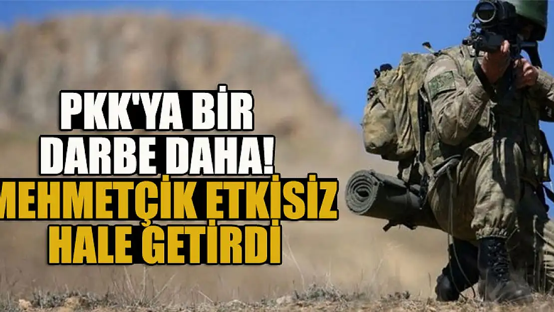 PKK'ya bir darbe daha! Mehmetçik etkisiz hale getirdi