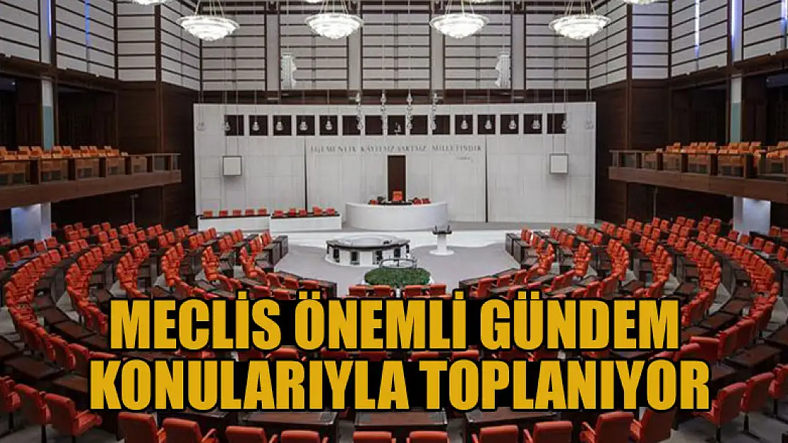 Meclis önemli gündem konularıyla toplanıyor