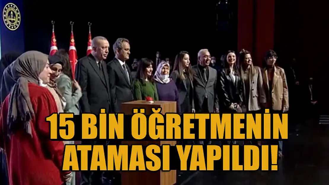 Erdoğan'dan 15 bin öğretmen atama töreninde yüz yüze eğitim açıklaması