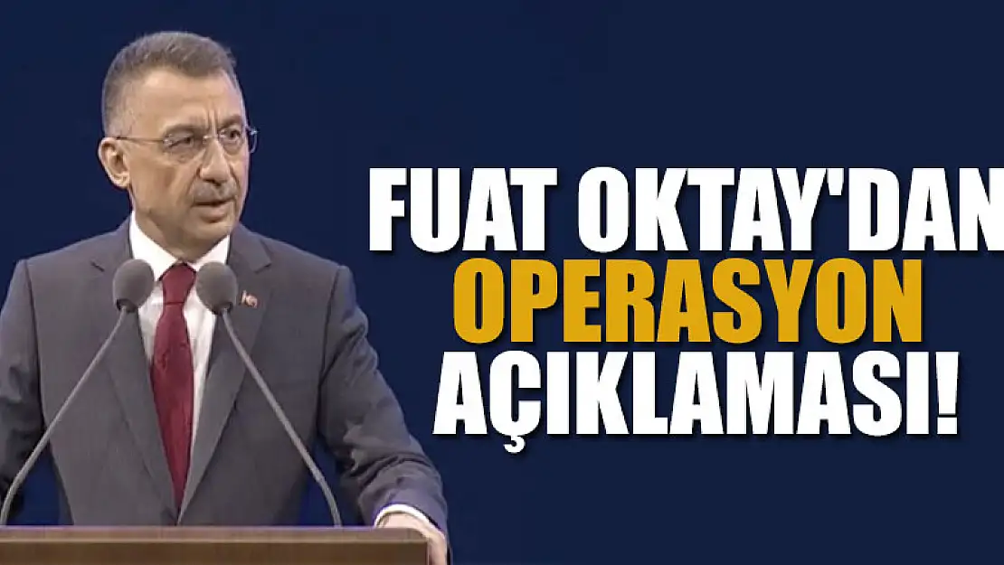 Fuat Oktay'dan operasyon açıklaması!