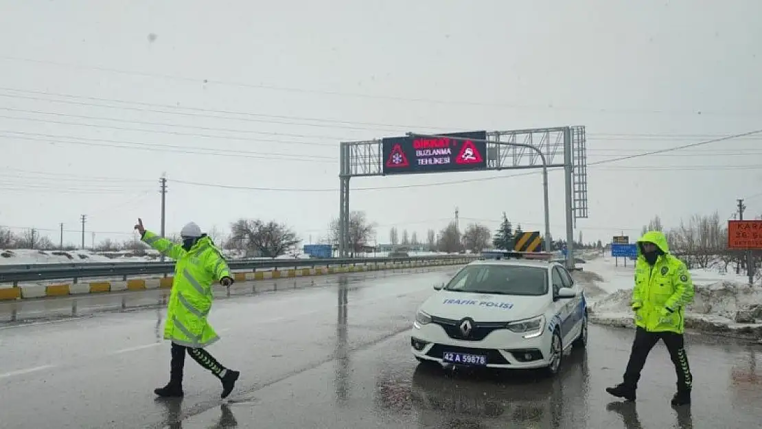 Seydişehir-Antalya kara yolu çekici türü araçların geçişine kapatıldı