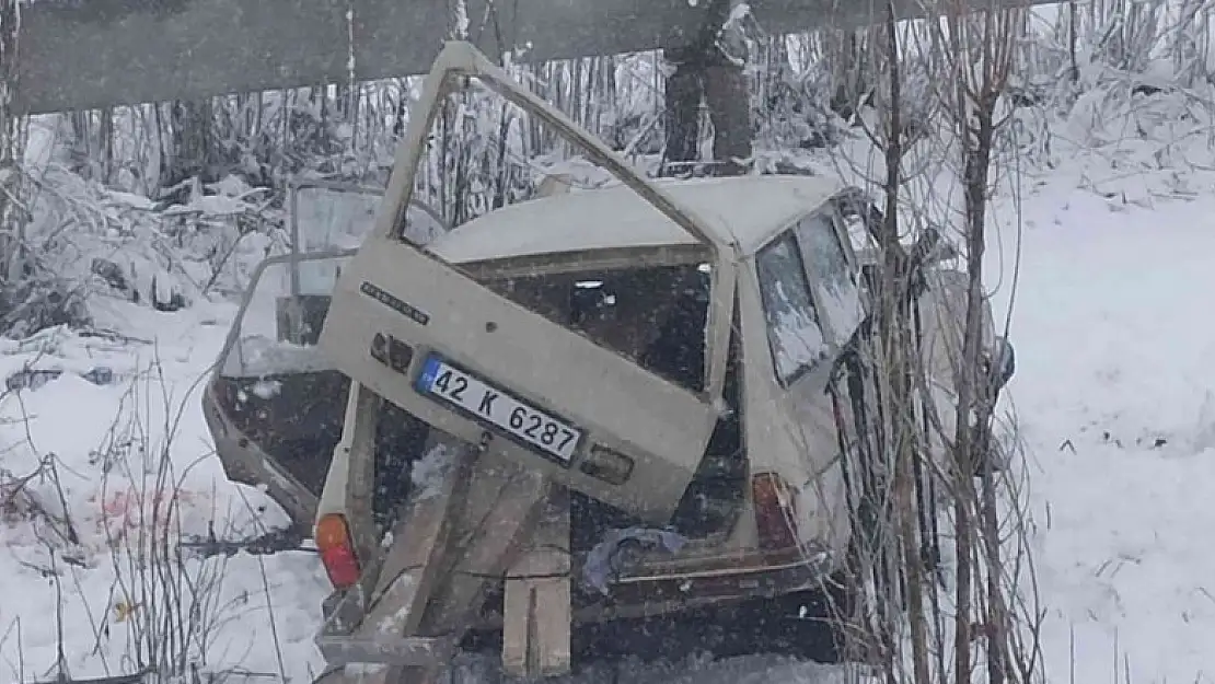 Konya'da otomobil ile cip çarpıştı: 1 yaralı