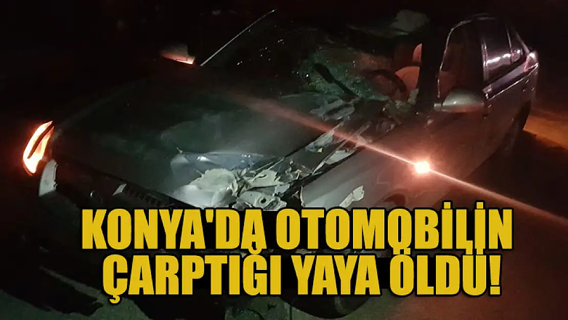 Konya'da otomobilin çarptığı yaya öldü!