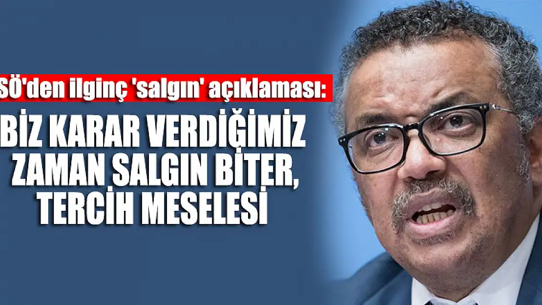 DSÖ'den ilginç 'salgın' açıklaması: Biz karar verdiğimiz zaman salgın biter, tercih meselesi