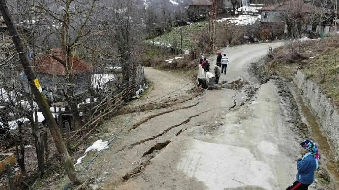 Heyelan bölgesinde tahliye edilen ev sayısı 8 oldu