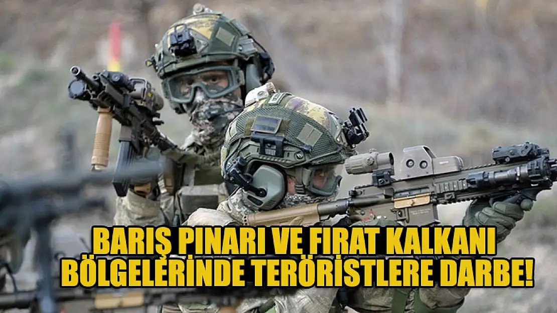 Barış Pınarı ve Fırat Kalkanı bölgelerinde teröristlere darbe!