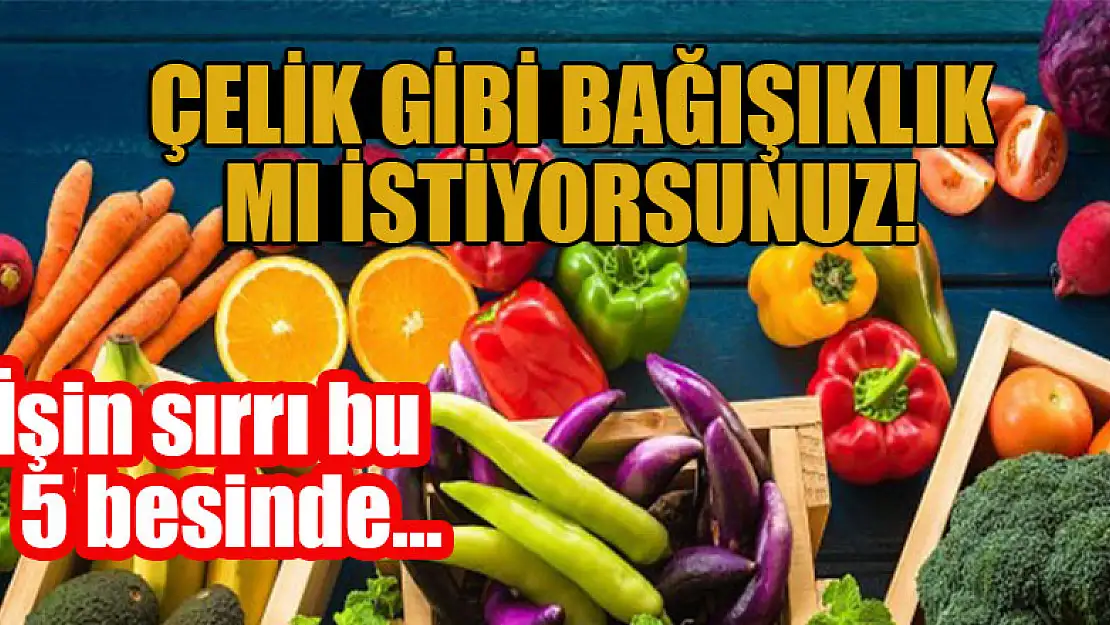 Çelik gibi bağışıklık mı istiyorsunuz! İşin sırrı bu 5 besinde...