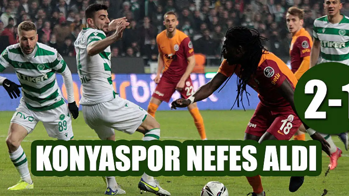 Galatasaray ilk yarıda yıkıldı! Konyaspor nefes aldı