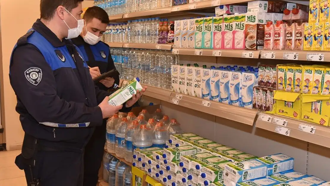 Karatay zabıta ekipleri marketleri denetledi