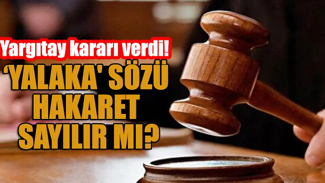 Yargıtay kararı verdi! 'Yalaka' sözü hakaret sayılır mı?