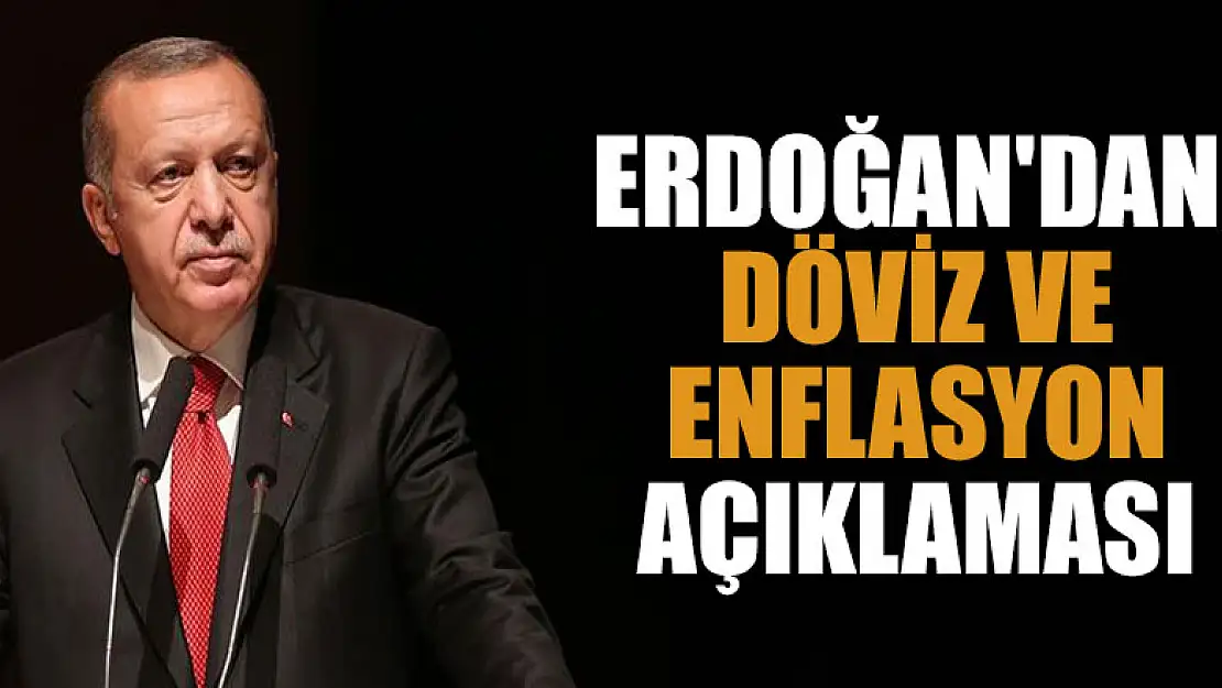 Cumhurbaşkanı Erdoğan'dan döviz ve enflasyon açıklaması