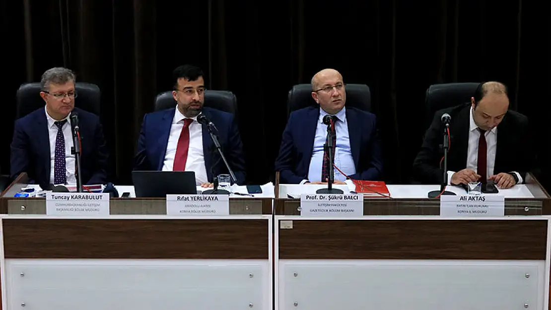 Konya'da 'Medya Kurumları İletişim Fakültesi Öğrencileriyle Buluşuyor' konferansı düzenlendi