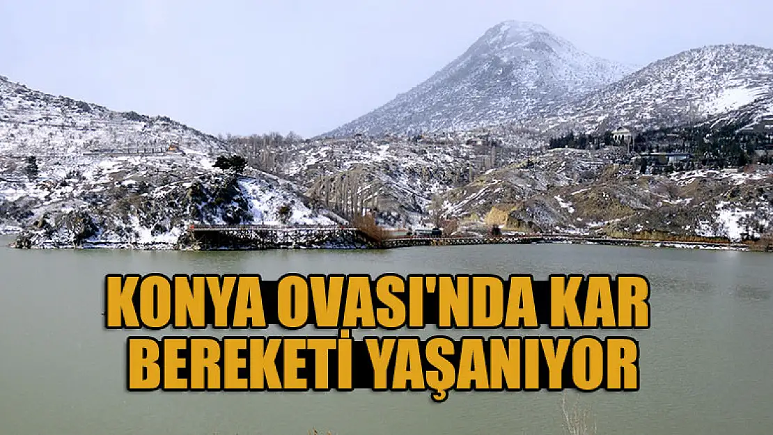 Konya Ovası'nda kar bereketi yaşanıyor