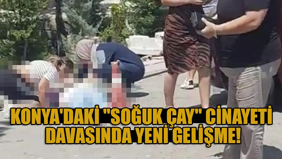 Konya'daki 'soğuk çay' cinayeti davasında yeni gelişme!