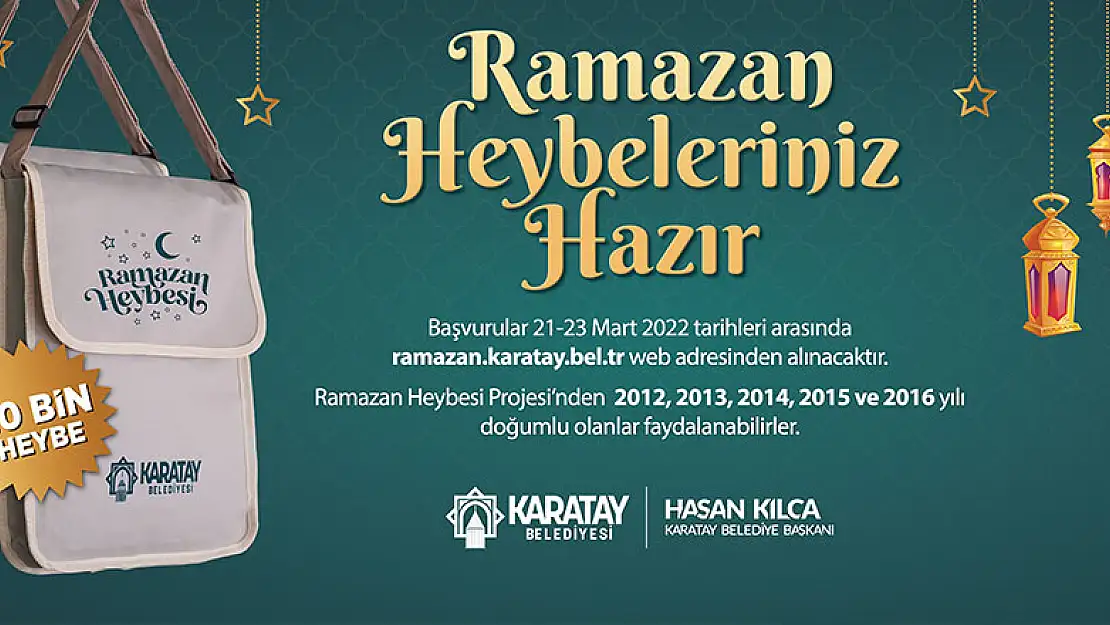 Karatay Belediyesi 20 bin çocuğa 'Ramazan Heybesi' hazırladı