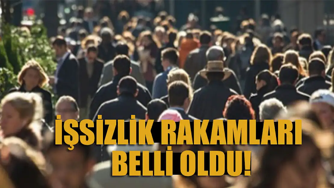 İşsizlik rakamları belli oldu!