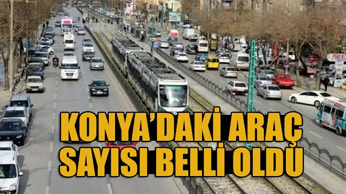 Konya'daki araç sayısı belli oldu