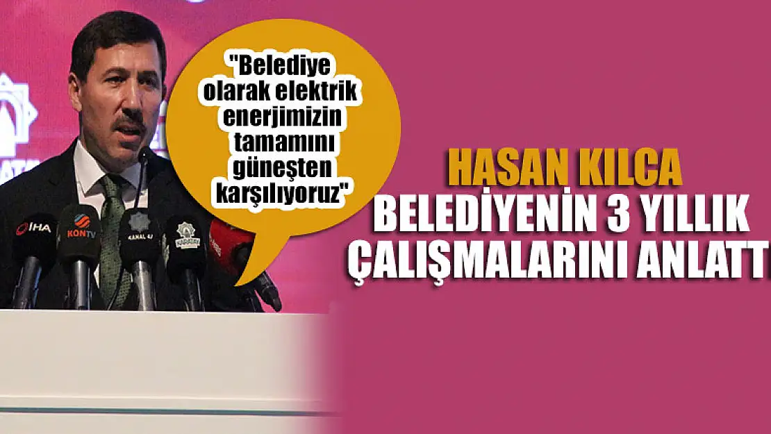 Karatay Belediye Başkanı Kılca, belediyenin 3 yıllık çalışmalarını anlattı