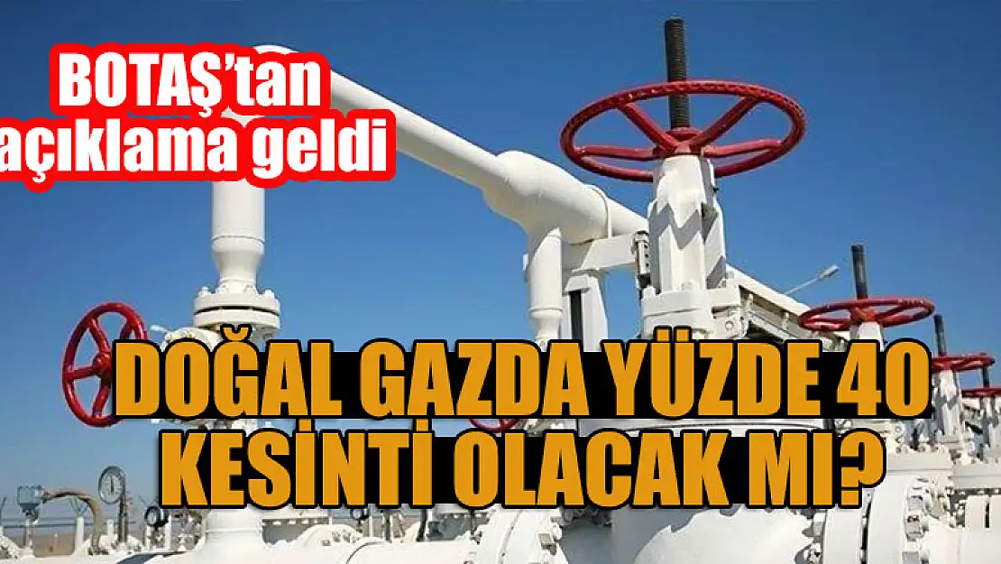 Doğal gazda yüzde 40 kesinti olacak mı? Açıklama geldi