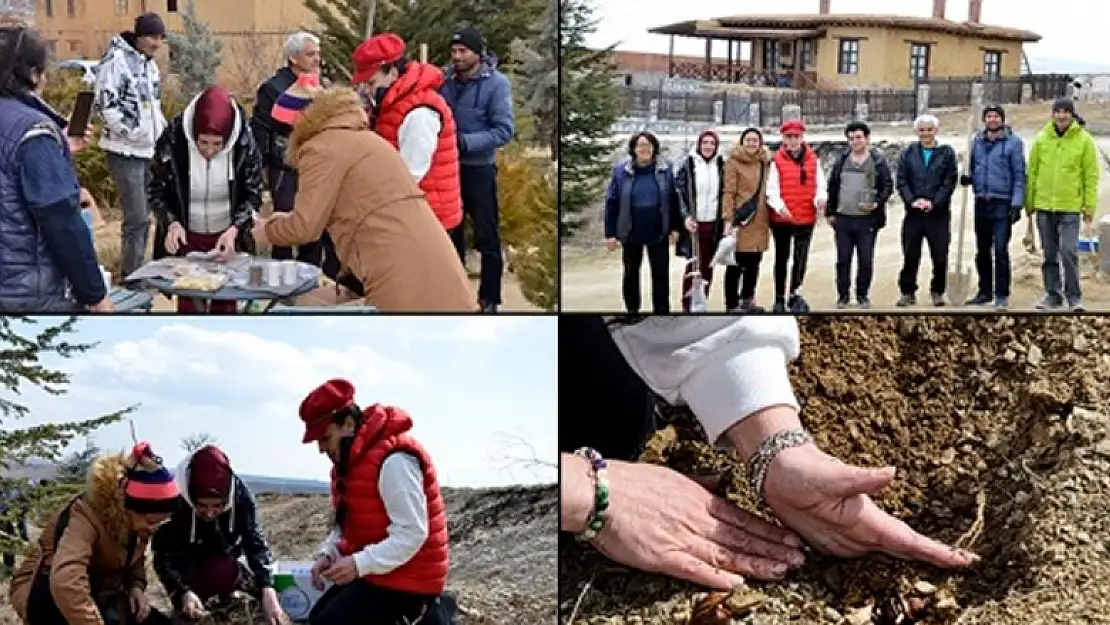 Sonsuz Şükran Köyünde ata tohum ve doğal fideler toprakla buluştu