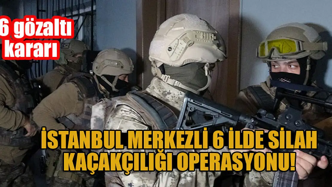 İstanbul merkezli 6 ilde silah kaçakçılığı operasyonu: 76 gözaltı kararı