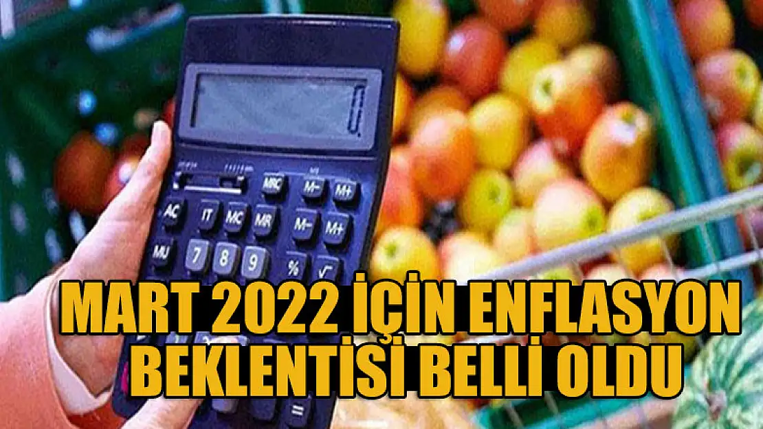 Mart 2022 için enflasyon beklentisi belli oldu