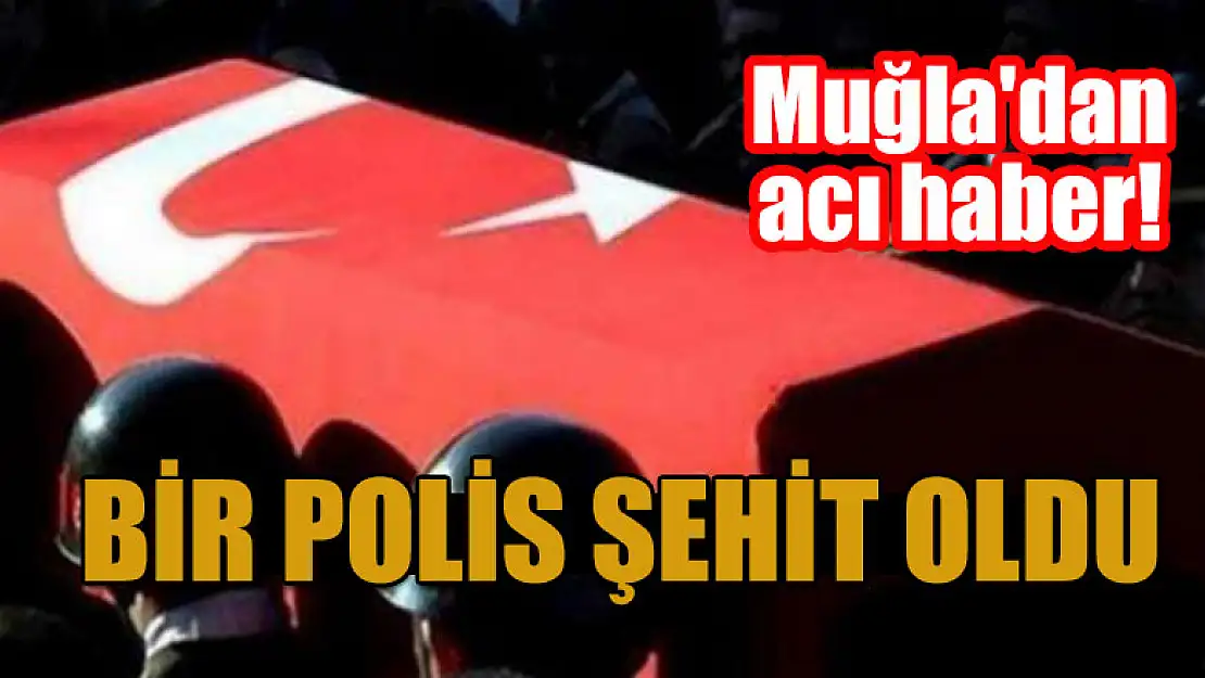 Muğla'dan acı haber! Bir polis şehit oldu