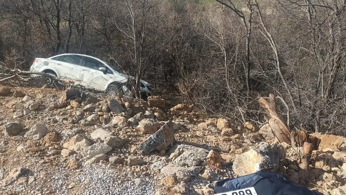 Konya'da trafik kazasında 2 kişi yaralandı.