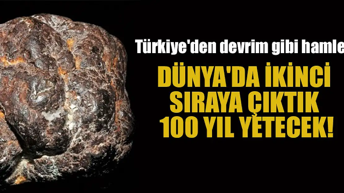 Türkiye'den devrim gibi hamle! Dünya'da ikinci sıraya çıktık... 100 yıl yetecek!