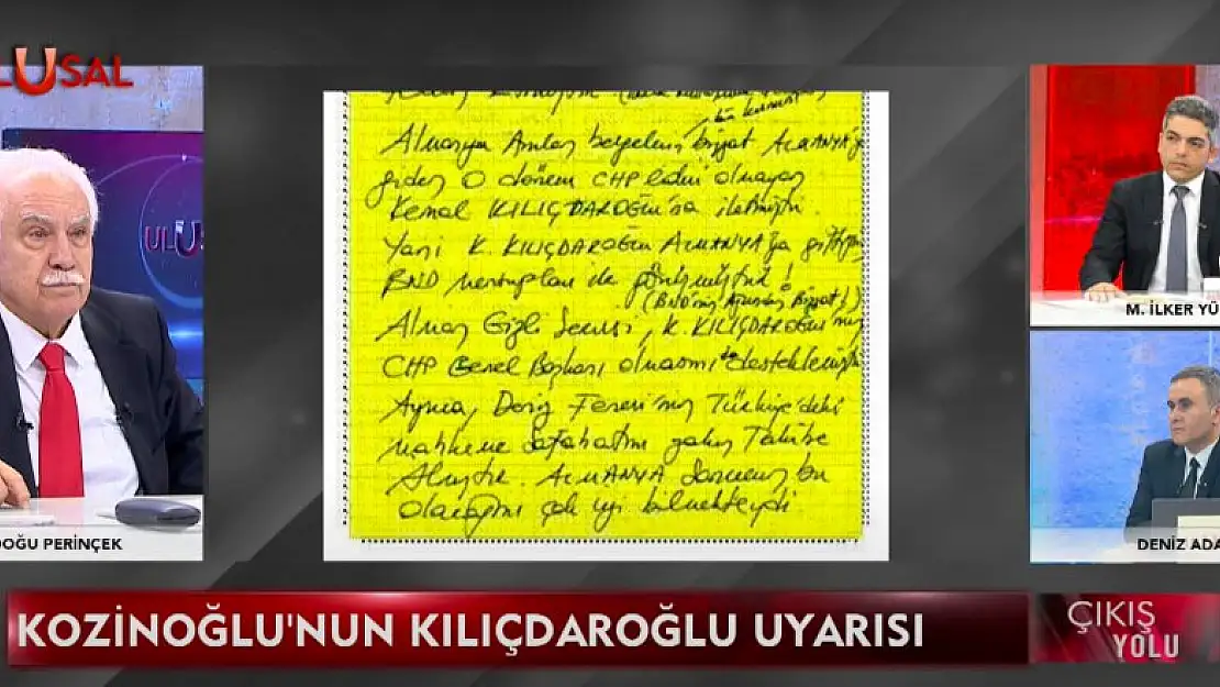 Perinçek'ten Kılıçdaroğlu'na:  'Alman istihbaratıyla ne görüştünüz'