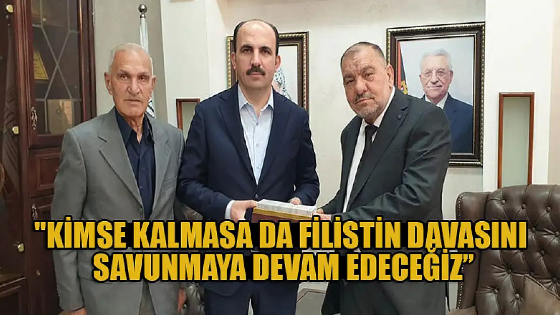 Başkan Altay: 'Dünyada kimse kalmasa siz Filistin davasını savunmaya devam edeceğiz'