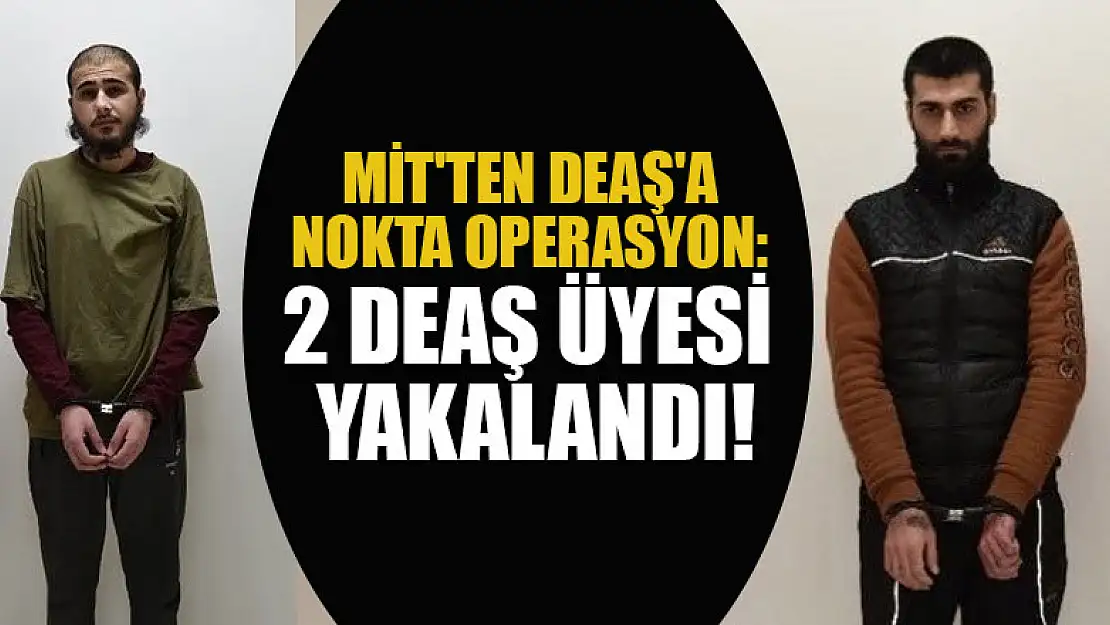 MİT'ten DEAŞ'a nokta operasyon: Saldırı hazırlığında olan 2 DEAŞ üyesi yakalandı