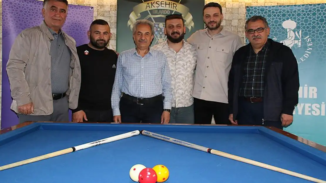 Akşehir'de bilardo turnuvası sonuçlandı