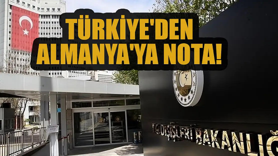 Türkiye'den Almanya'ya nota! Küstah adıma sert tepki!