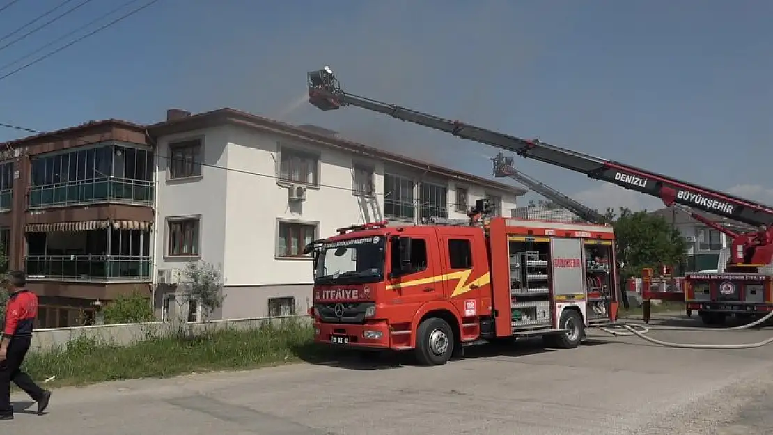 Tadilat yapalım derken apartmanın çatısını yaktılar