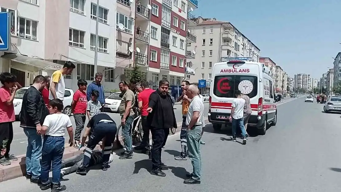 Kayseri'de motosiklet kazası: 2 yaralı