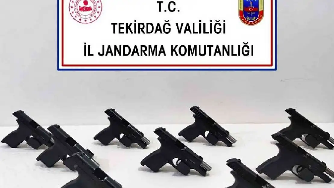 Tekirdağ'da ruhsatsız tabancalar ele geçirildi