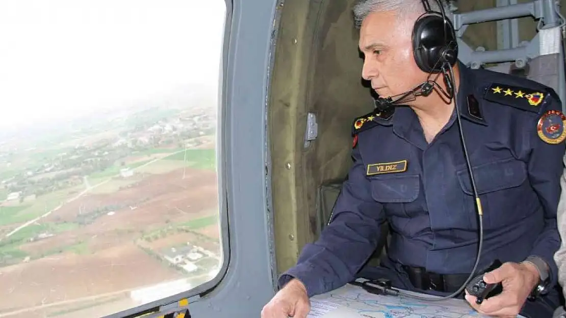 Elazığ'da bayram öncesi helikopter destekli trafik denetimi