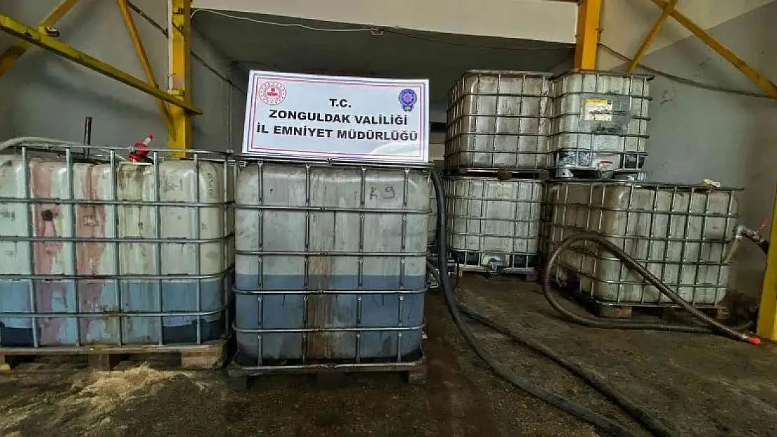 Kdz. Ereğli'de 7.8 ton karışımlı akaryakıta el konuldu