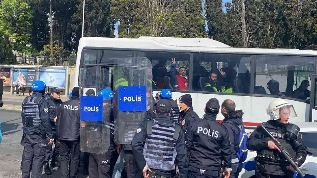 Mecidiyeköy'den Taksim'e yürümek isteyen eylemcilere müdahale