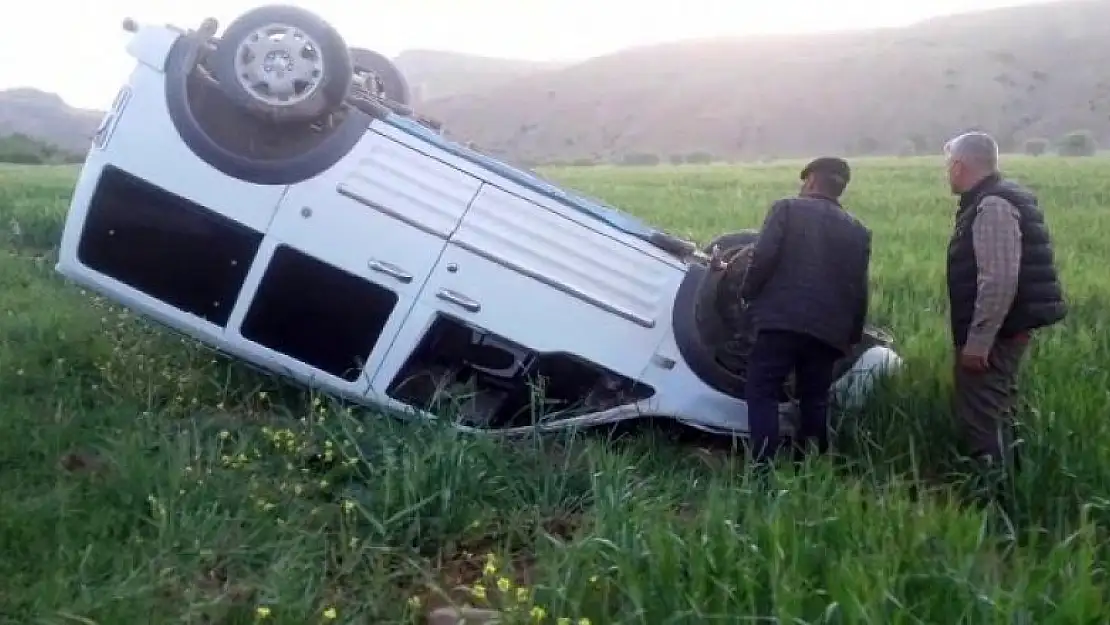 Siirt'te araç takla attı, sürücü yara almadan kazayı atlattı