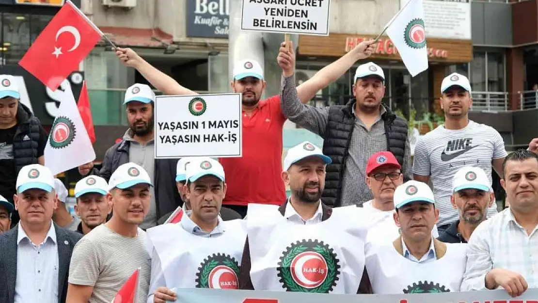 Manisa'da Hak-İş 1 Mayıs'ta meydana indi, işçilerin sesi oldu