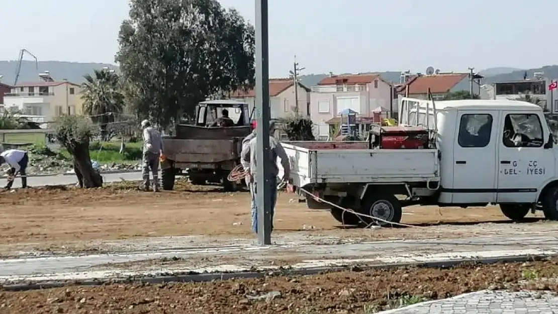 Gömeç'te yaz sezonuna hazırlık çalışmaları hızla devam ediyor